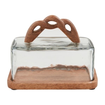 Braided Handle Butter Dish