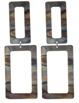 Double Rectangle Earrings
