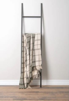Woven Green Plaid Throw
