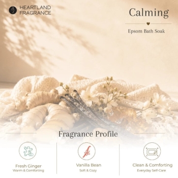 Calming Epsom Spa Soak- Warm Ginger Vanilla