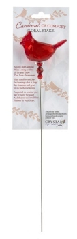 Cardinal of Comfort Floral Stake