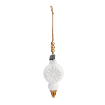 White Finial Oil Diffuser Ornament
