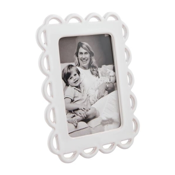 Ceramic Scallop Frame, 2 asst