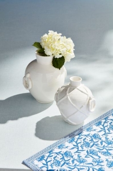 Small Ceramic Bamboo Handle Vase