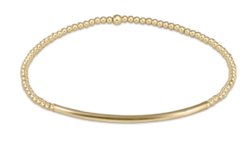 Classic Gold 3mm Bead Bracelet - Bliss Bar Smooth