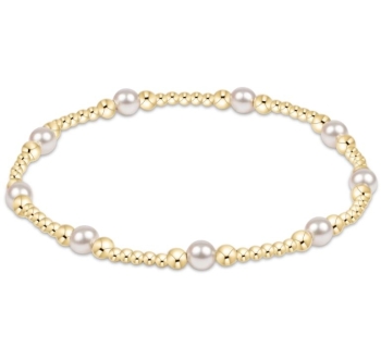 Classic Pearl Purpose 4mm Bead Bracelet