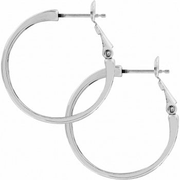 Contempo Small Hoop Earrings- Silver