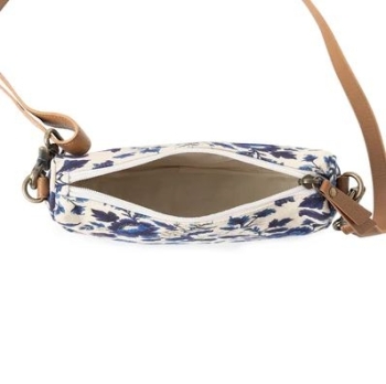 Cottage Rose Crossbody Bag In Blue