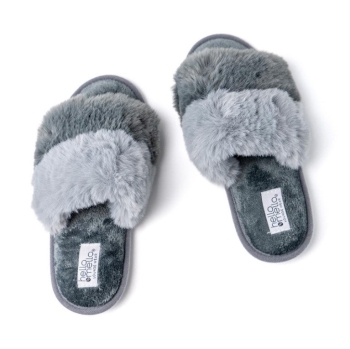 Cotton Candy Puff Slippers, asst colors