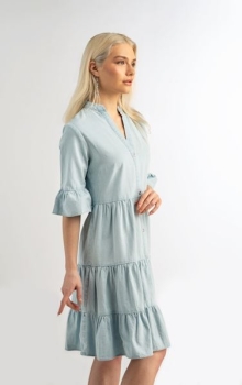 Denim Dress, Light Wash