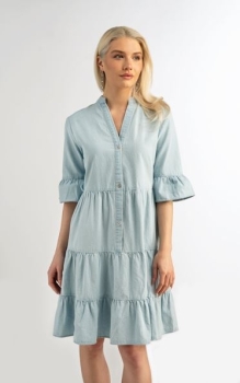 Denim Dress, Light Wash