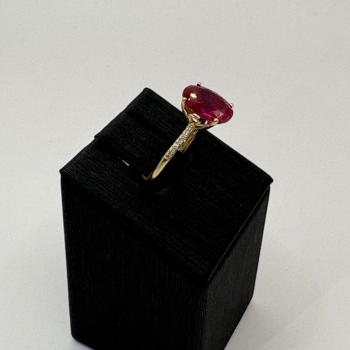 Oval Ruby Ring