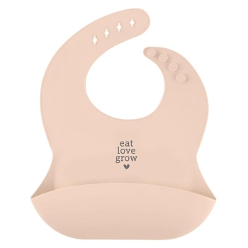 Eat. Love. Grow. Silicone Bib