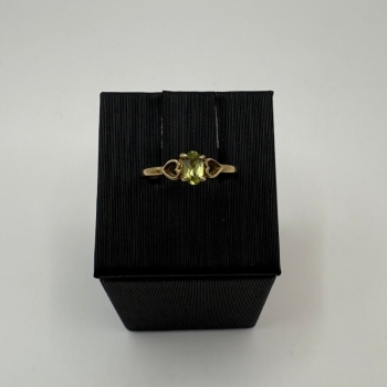 Peridot Heart Ring