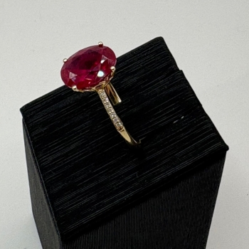 Oval Ruby Ring