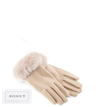 Faux Fur Texting Gloves