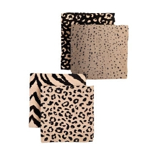 Animal Print Towels, 2 asst
