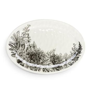 Floral Large Melamine Oval Platter