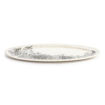 Floral Large Melamine Oval Platter