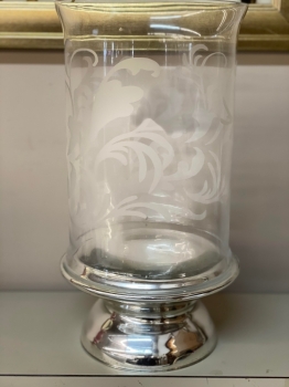 Frosted Glass Candle Holder