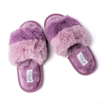 Cotton Candy Puff Slippers, asst colors
