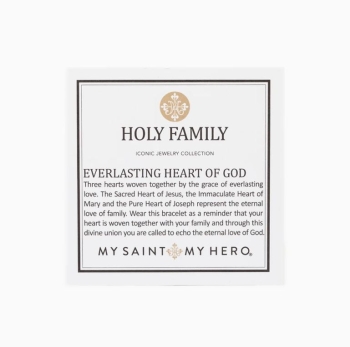 Holy Family Everlasting Heart of God Cuff Bracelet