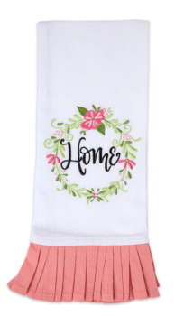 Home Embroidered Tea Towel