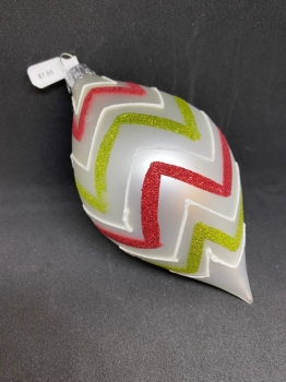 Glitter Chrevron Ornaments