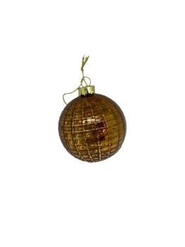 Glass Auburn Ornament