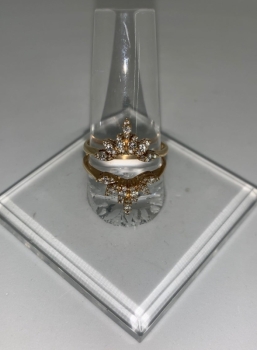 Women's Gold and Diamond Ring Wrap