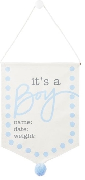 'It's A Boy' New Baby Canvas Sign
