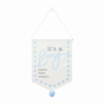'It's A Boy' New Baby Canvas Sign