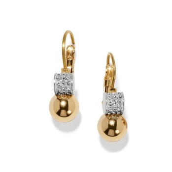 Meridian Petite Leverback Earrings- Gold