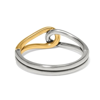Interlok Curve Two Tone Hinge Bangle