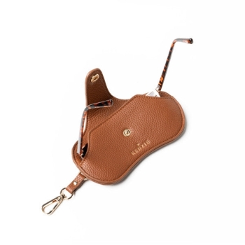 Kedzie Eclipse Eyewear Case- Brown