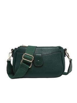 Kallie Snap Front Crossbody - Hunter Green