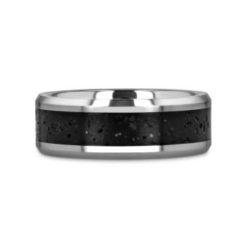 Kilauea Tungsten Wedding Band