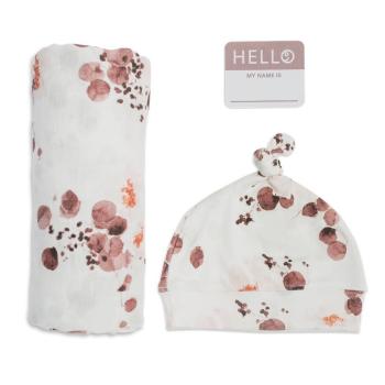 Hello World Hat and Swaddle Set