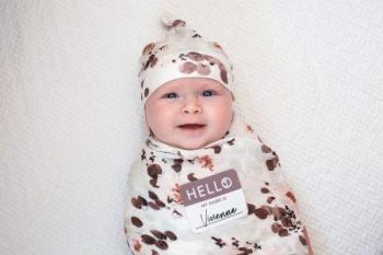 Hello World Hat and Swaddle Set