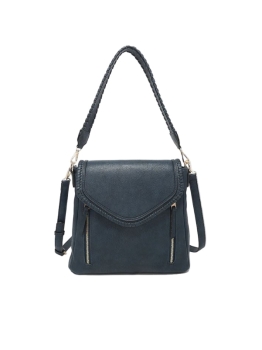 Lorelei Vegan Crossbody- Navy