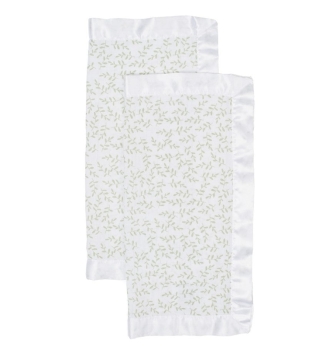 Lulujo Bamboo Security Blankets – Greenery