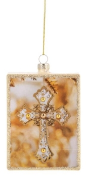 Glass Block Ornaments, 2 asst