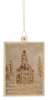 Glass Block Ornaments, 2 asst