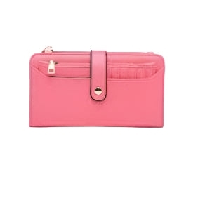 Macy Wallet- Coral Pink