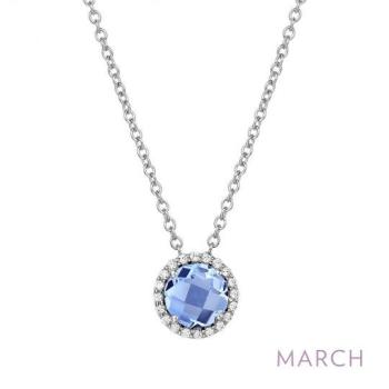 March Birthstone Necklace