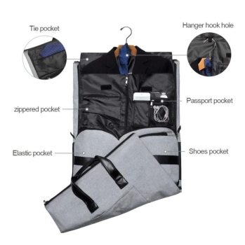 Men's Convertible Garment Duffel Bag