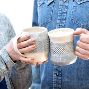 Mine...Yours Hug Mugs-Set of 2