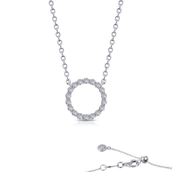 0.88 ctw Open Circle Necklace