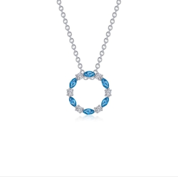 1.45 CTW Open Circle Necklace