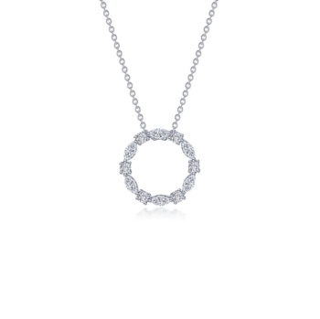1.45 CTW Open Circle Necklace